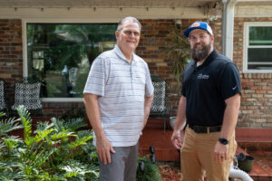 window replacement Port St Lucie with homeowner and morgan exteiors customer service rep